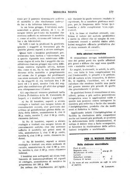 Medicina nuova periodico settimanale di scienze mediche, giurisprudenza sanitaria, medicina sociale e interessi delle classi sanitarie