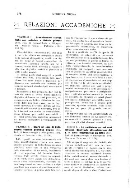 Medicina nuova periodico settimanale di scienze mediche, giurisprudenza sanitaria, medicina sociale e interessi delle classi sanitarie