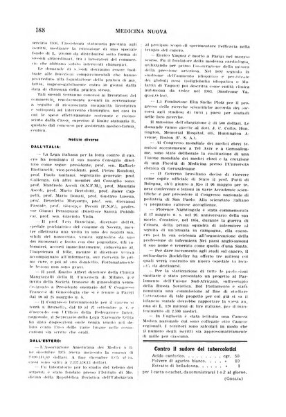 Medicina nuova periodico settimanale di scienze mediche, giurisprudenza sanitaria, medicina sociale e interessi delle classi sanitarie