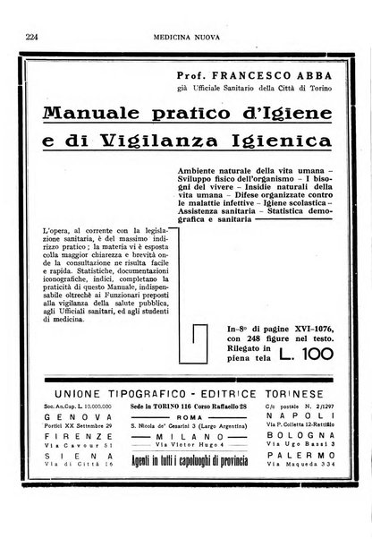 Medicina nuova periodico settimanale di scienze mediche, giurisprudenza sanitaria, medicina sociale e interessi delle classi sanitarie