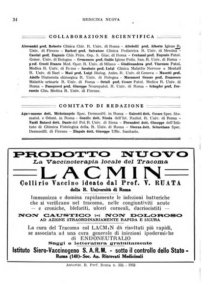 Medicina nuova periodico settimanale di scienze mediche, giurisprudenza sanitaria, medicina sociale e interessi delle classi sanitarie