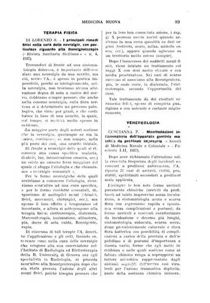 Medicina nuova periodico settimanale di scienze mediche, giurisprudenza sanitaria, medicina sociale e interessi delle classi sanitarie