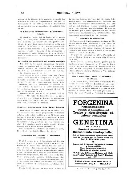 Medicina nuova periodico settimanale di scienze mediche, giurisprudenza sanitaria, medicina sociale e interessi delle classi sanitarie