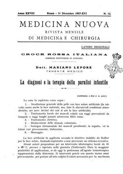 Medicina nuova periodico settimanale di scienze mediche, giurisprudenza sanitaria, medicina sociale e interessi delle classi sanitarie