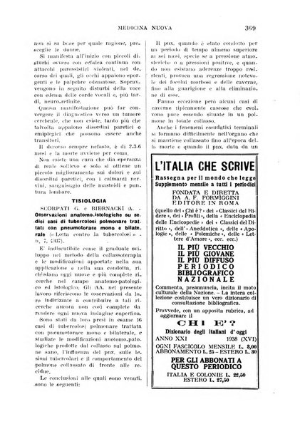 Medicina nuova periodico settimanale di scienze mediche, giurisprudenza sanitaria, medicina sociale e interessi delle classi sanitarie