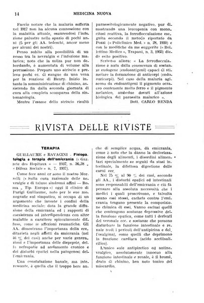 Medicina nuova periodico settimanale di scienze mediche, giurisprudenza sanitaria, medicina sociale e interessi delle classi sanitarie