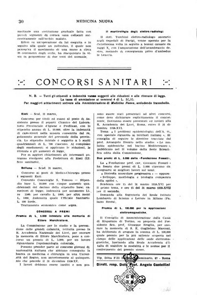 Medicina nuova periodico settimanale di scienze mediche, giurisprudenza sanitaria, medicina sociale e interessi delle classi sanitarie