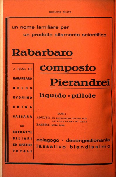 Medicina nuova periodico settimanale di scienze mediche, giurisprudenza sanitaria, medicina sociale e interessi delle classi sanitarie