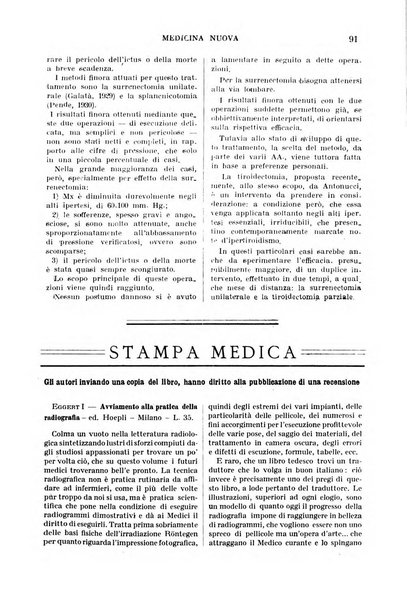 Medicina nuova periodico settimanale di scienze mediche, giurisprudenza sanitaria, medicina sociale e interessi delle classi sanitarie