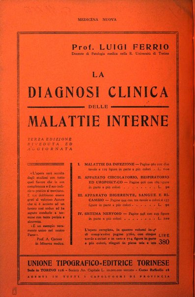 Medicina nuova periodico settimanale di scienze mediche, giurisprudenza sanitaria, medicina sociale e interessi delle classi sanitarie