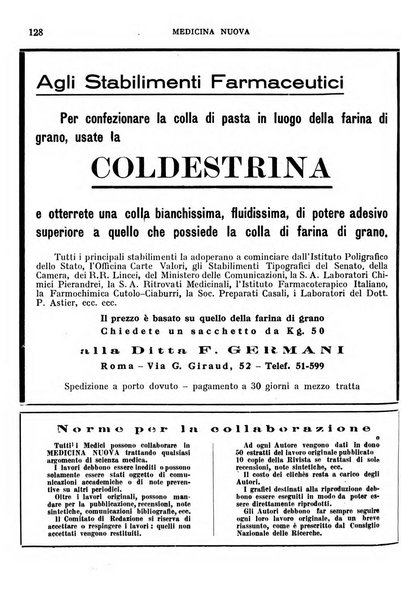 Medicina nuova periodico settimanale di scienze mediche, giurisprudenza sanitaria, medicina sociale e interessi delle classi sanitarie