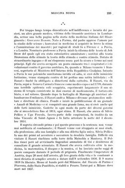 Medicina nuova periodico settimanale di scienze mediche, giurisprudenza sanitaria, medicina sociale e interessi delle classi sanitarie