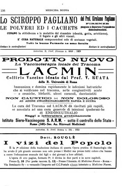 Medicina nuova periodico settimanale di scienze mediche, giurisprudenza sanitaria, medicina sociale e interessi delle classi sanitarie