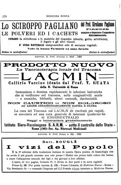 Medicina nuova periodico settimanale di scienze mediche, giurisprudenza sanitaria, medicina sociale e interessi delle classi sanitarie