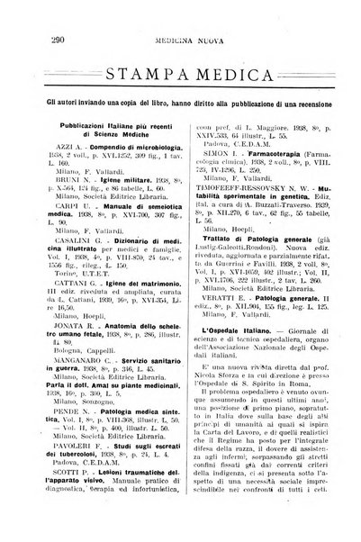 Medicina nuova periodico settimanale di scienze mediche, giurisprudenza sanitaria, medicina sociale e interessi delle classi sanitarie