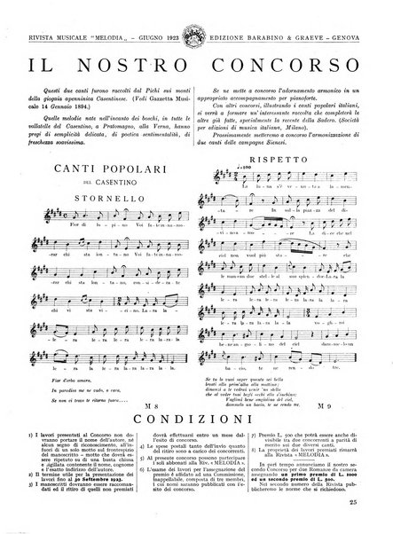 Melodia grande rivista musicale