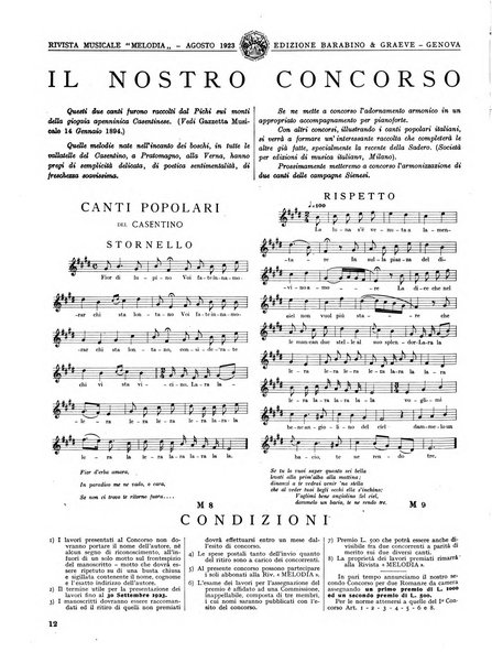 Melodia grande rivista musicale