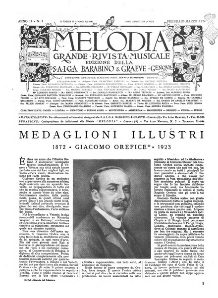 Melodia grande rivista musicale