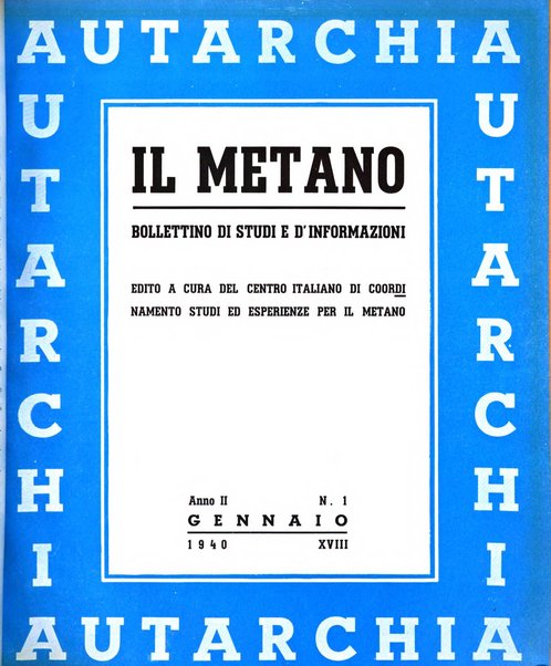 Il metano bollettino mensile di studi e d'informazioni edito