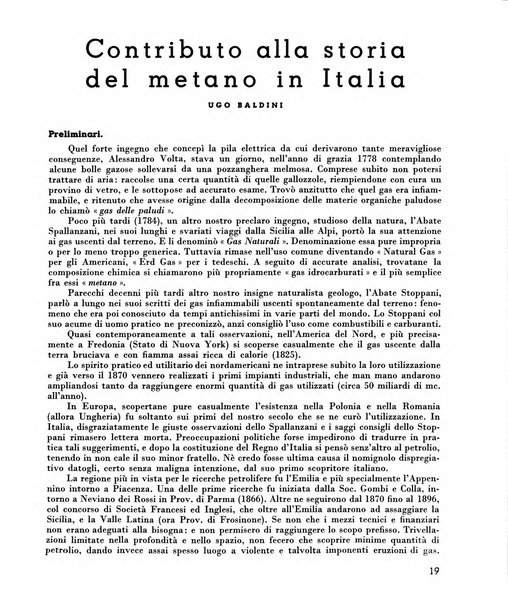 Il metano bollettino mensile di studi e d'informazioni edito