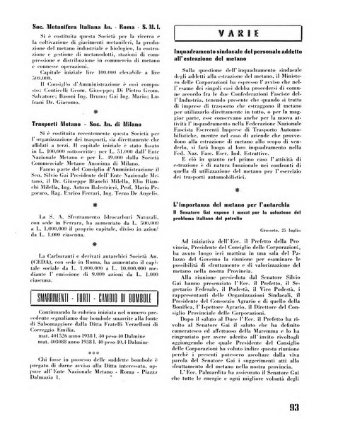 Il metano bollettino mensile di studi e d'informazioni edito