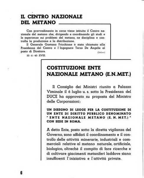 Il metano bollettino mensile di studi e d'informazioni edito