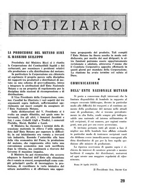 Il metano bollettino mensile di studi e d'informazioni edito