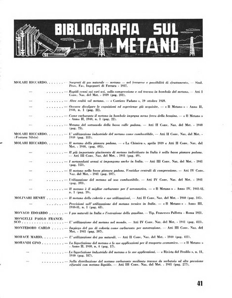 Il metano bollettino mensile di studi e d'informazioni edito