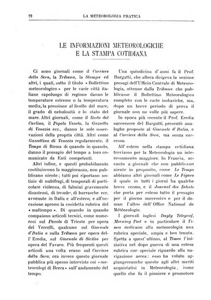 La meteorologia pratica rivista di meteorologia agraria, igienica, aeronautica