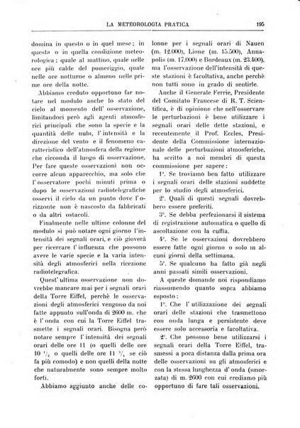 La meteorologia pratica rivista di meteorologia agraria, igienica, aeronautica