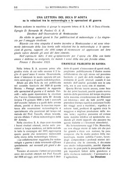 La meteorologia pratica rivista di meteorologia agraria, igienica, aeronautica