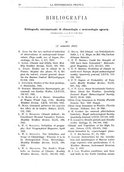 La meteorologia pratica rivista di meteorologia agraria, igienica, aeronautica