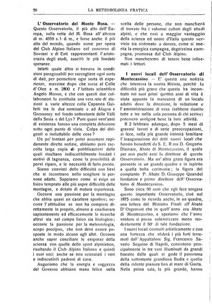 La meteorologia pratica rivista di meteorologia agraria, igienica, aeronautica