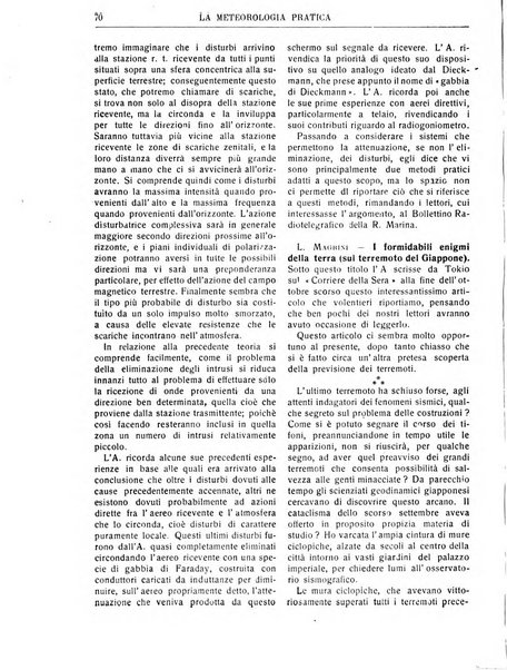 La meteorologia pratica rivista di meteorologia agraria, igienica, aeronautica