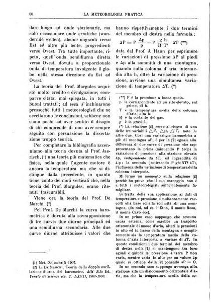 La meteorologia pratica rivista di meteorologia agraria, igienica, aeronautica