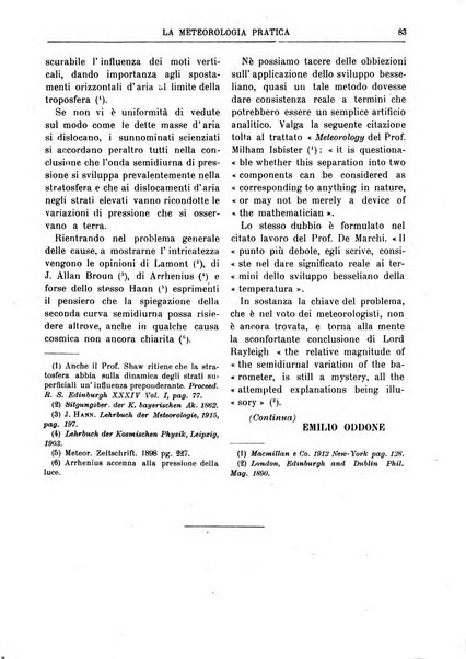 La meteorologia pratica rivista di meteorologia agraria, igienica, aeronautica