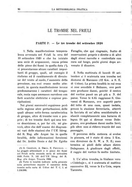 La meteorologia pratica rivista di meteorologia agraria, igienica, aeronautica