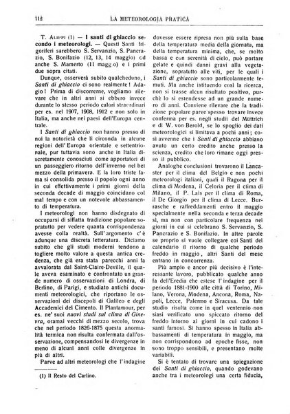 La meteorologia pratica rivista di meteorologia agraria, igienica, aeronautica