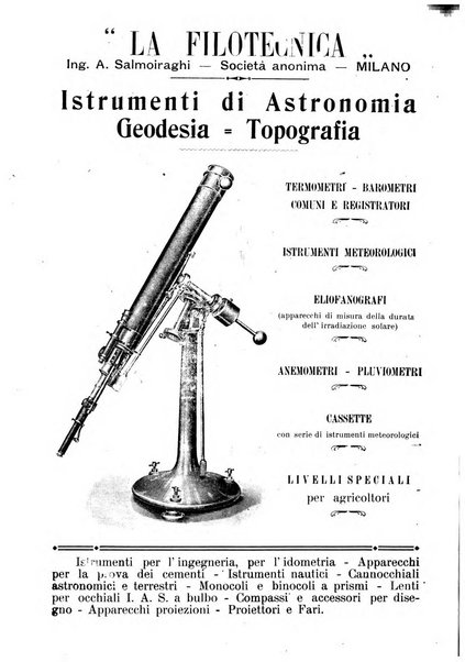 La meteorologia pratica rivista di meteorologia agraria, igienica, aeronautica