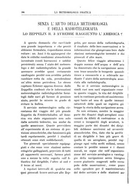 La meteorologia pratica rivista di meteorologia agraria, igienica, aeronautica