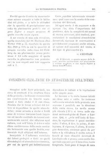 La meteorologia pratica rivista di meteorologia agraria, igienica, aeronautica