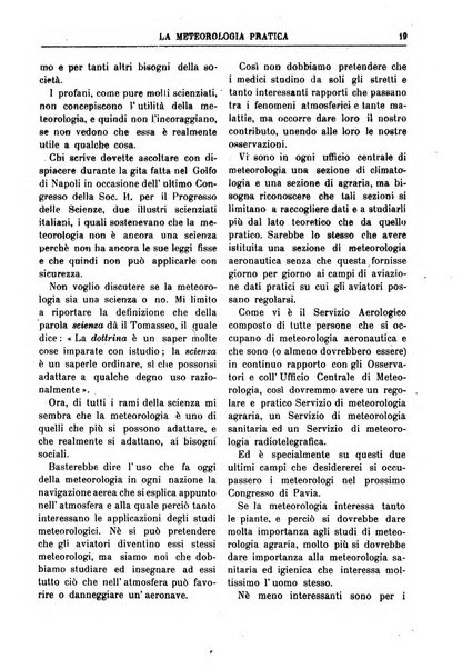 La meteorologia pratica rivista di meteorologia agraria, igienica, aeronautica