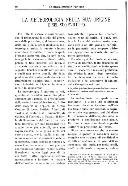 La meteorologia pratica rivista di meteorologia agraria, igienica, aeronautica