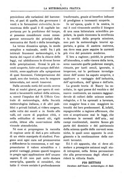 La meteorologia pratica rivista di meteorologia agraria, igienica, aeronautica