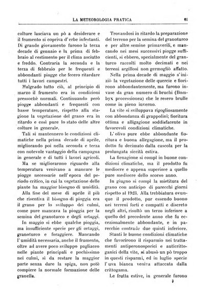 La meteorologia pratica rivista di meteorologia agraria, igienica, aeronautica