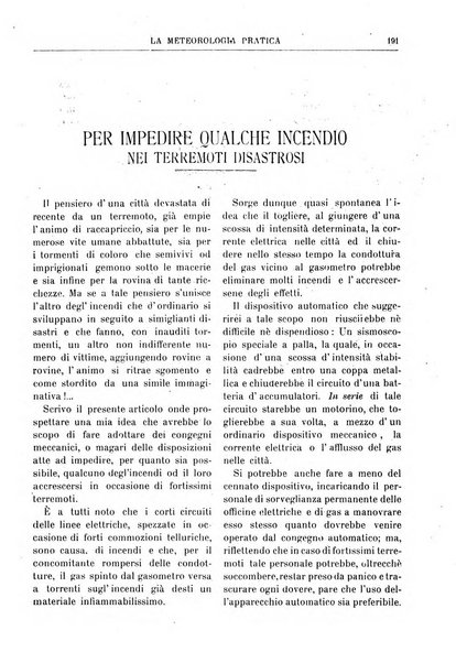 La meteorologia pratica rivista di meteorologia agraria, igienica, aeronautica