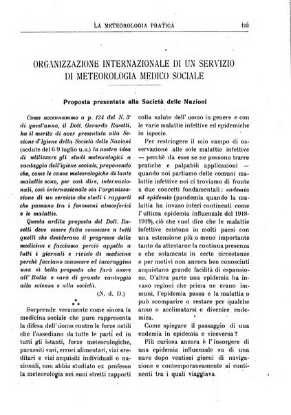 La meteorologia pratica rivista di meteorologia agraria, igienica, aeronautica