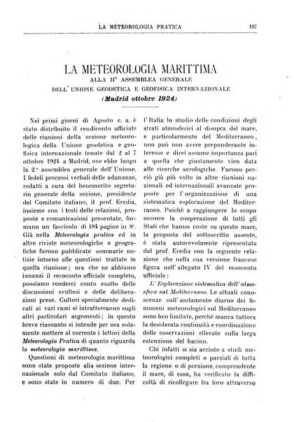 La meteorologia pratica rivista di meteorologia agraria, igienica, aeronautica