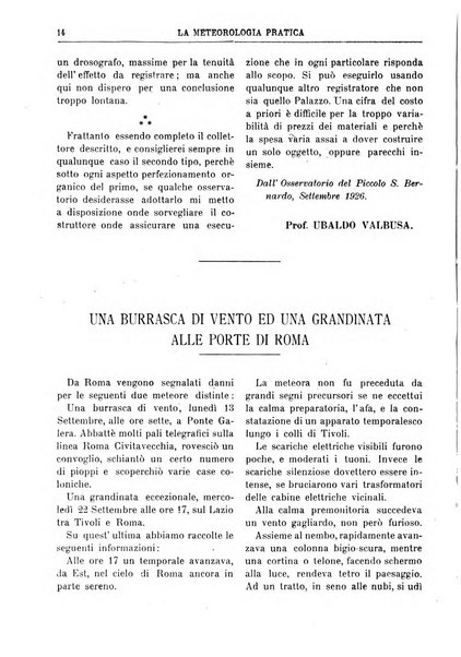 La meteorologia pratica rivista di meteorologia agraria, igienica, aeronautica