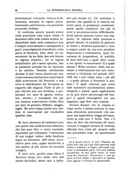 La meteorologia pratica rivista di meteorologia agraria, igienica, aeronautica